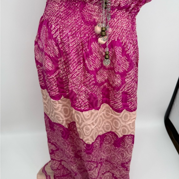 Calypso St. Barth Pink Silk Maxi Dress - Picture 3 of 6
